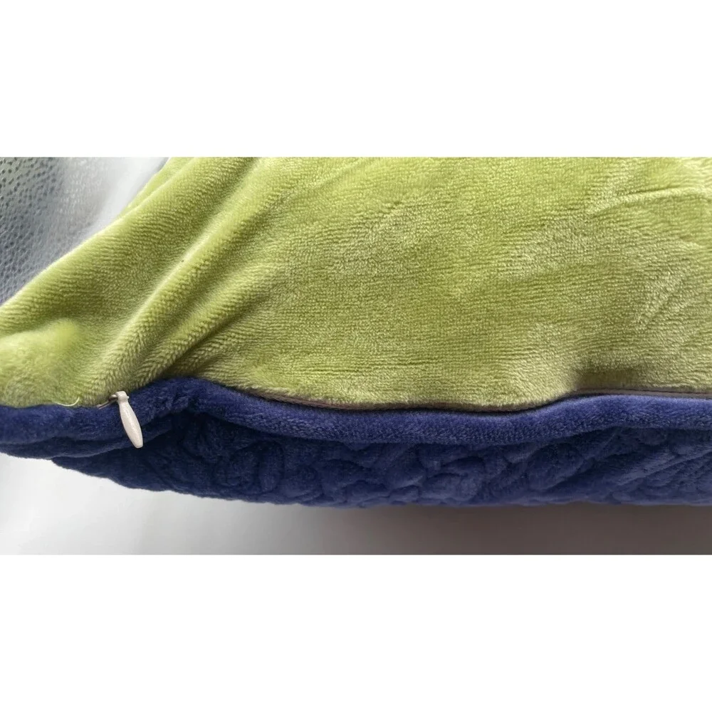 NWT Poetic Wanderlust Tracy Porter Blue and Green Velvet Pillow Cover 20